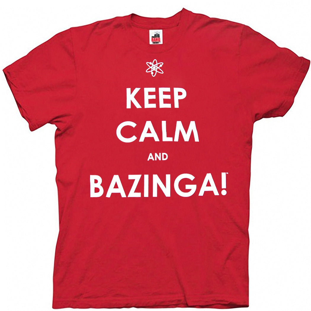 Keep Calm and Bazinga T Shirt AnimationShops