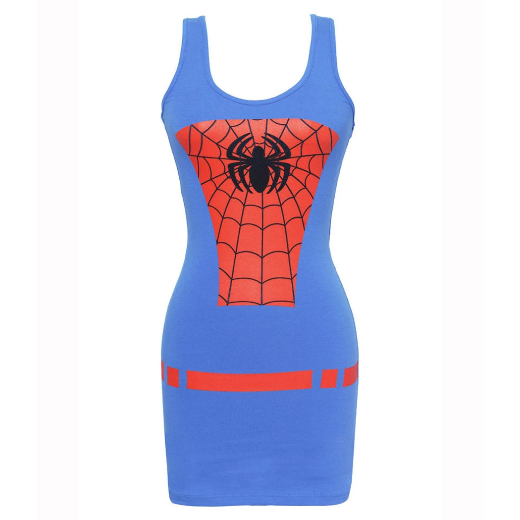 Spider-man Costume Tunic Tank Dress – AnimationShops