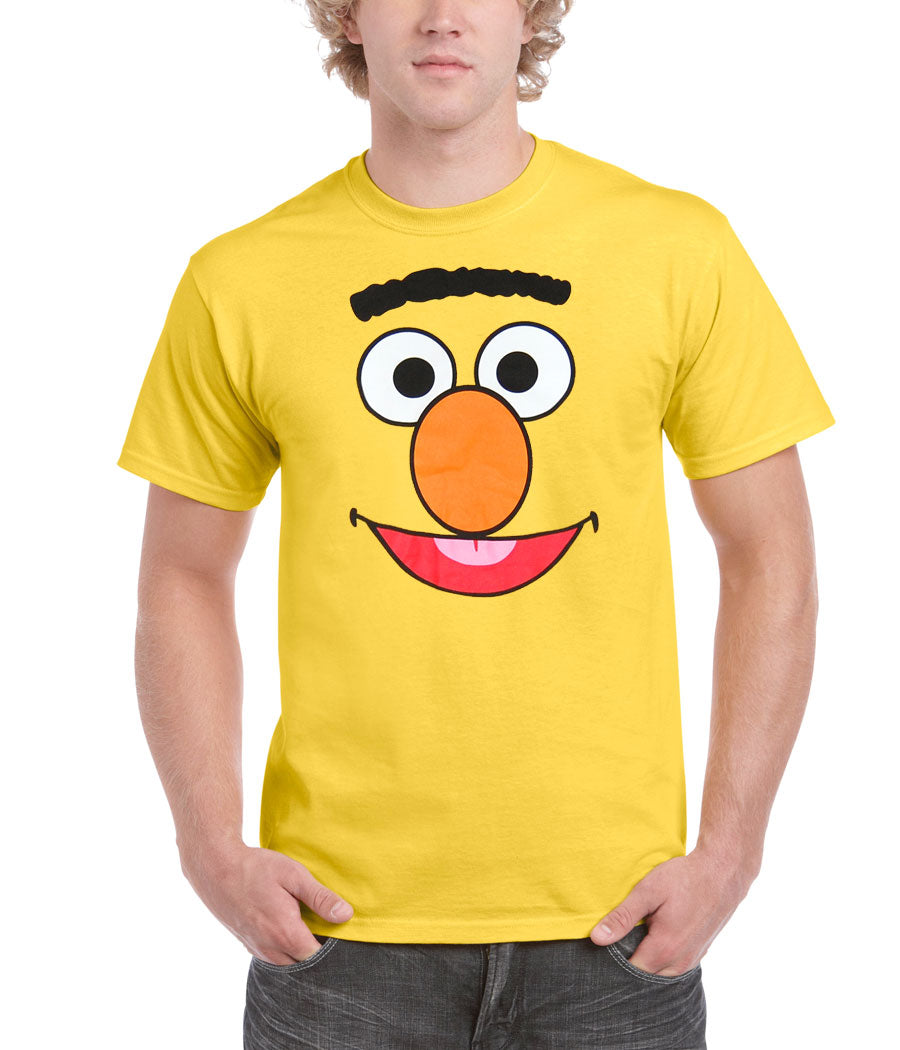 Sesame Street Bert Face Adult T-Shirt
