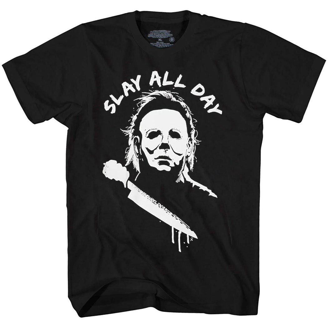 Halloween Michael Myers Slay All Day T-Shirt