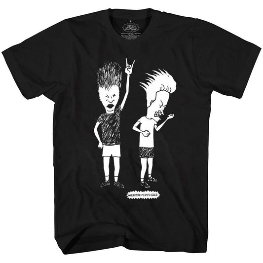 Beavis and Butthead Rock Out Sketch T-Shirt