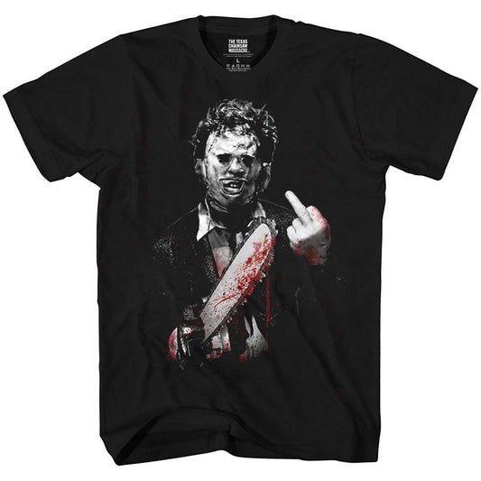 Texas Chainsaw Massacre Leatherface Middle Finger T-Shirt