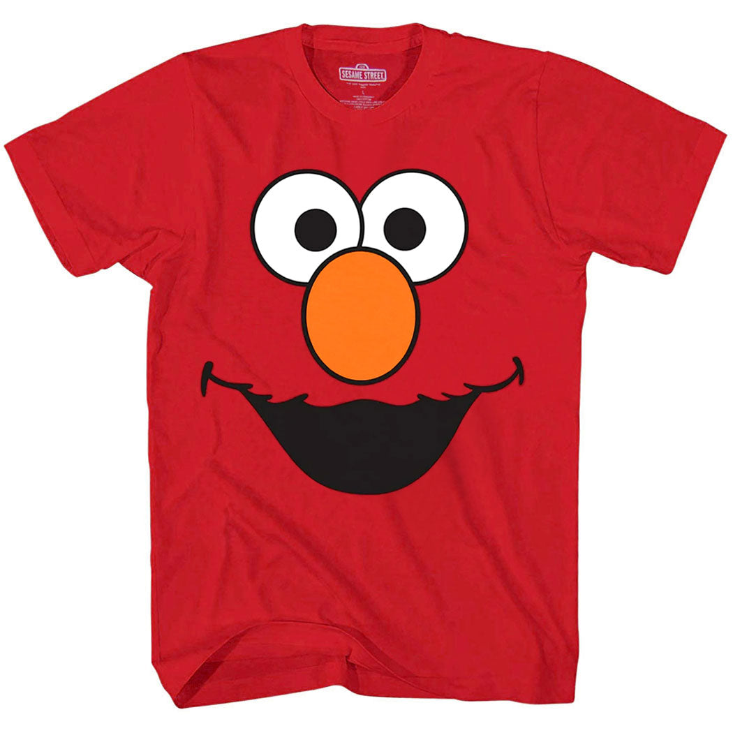 Sesame Street Elmo Face Adult T-Shirt