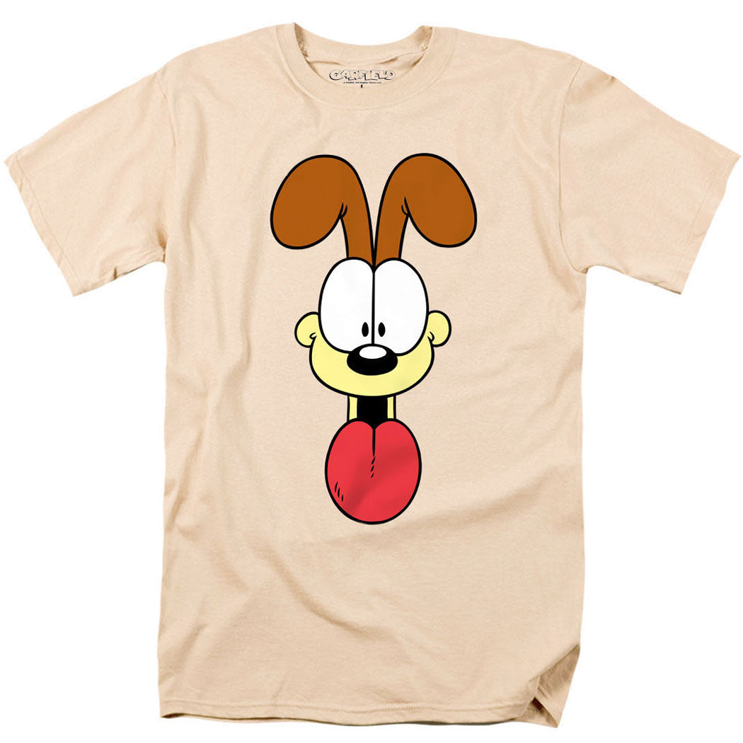 Garfield Odie Face Adult T-Shirt