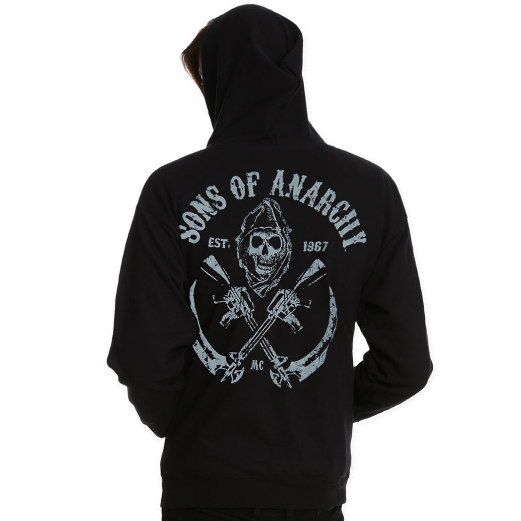 Sons Of Anarchy Crossed Guns Reaper Hoodie