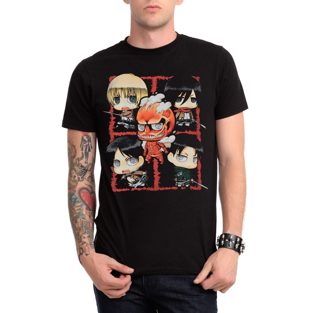 Attack on Titan Chibi Characters T-Shirt