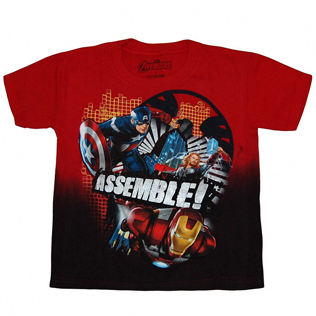 Avengers Movie On The Grid Juvy T-Shirt