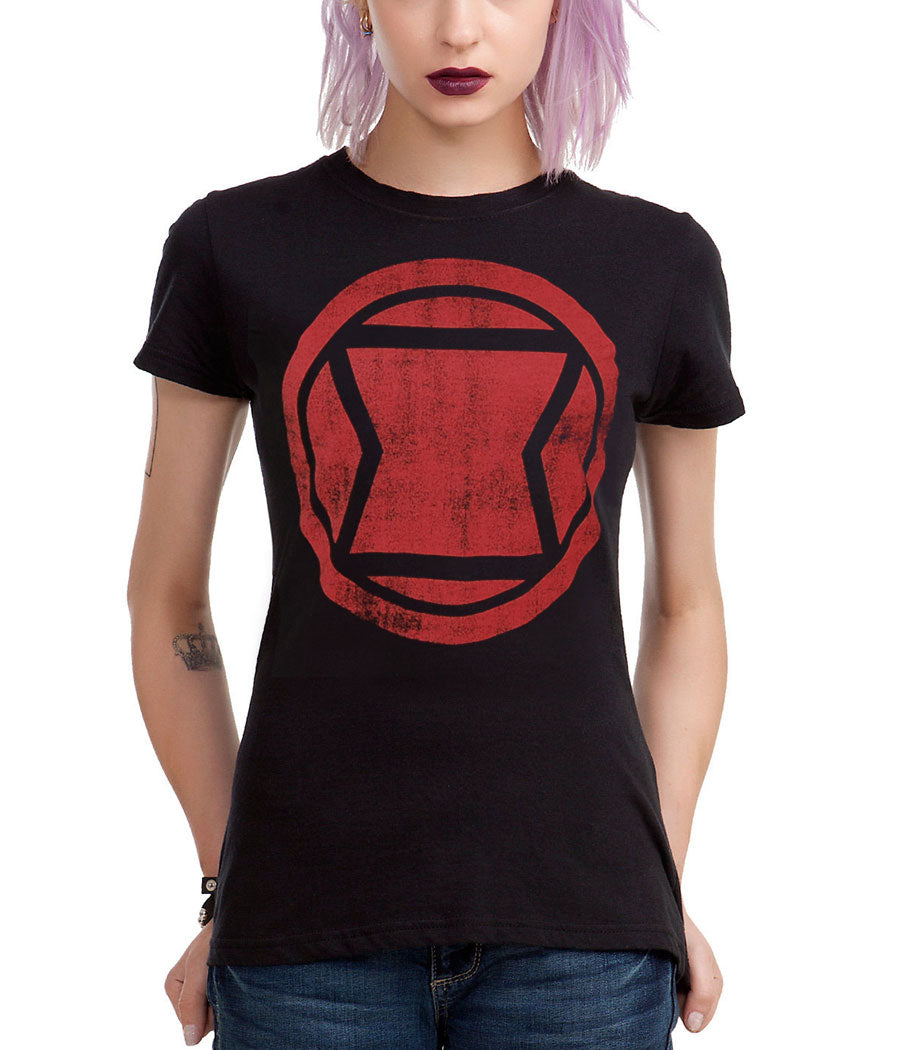 Black Widow Logo Junior T-Shirt