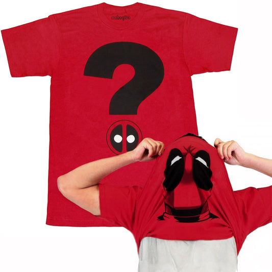 Deadpool Question Mark Flip Over Mask T-Shirt