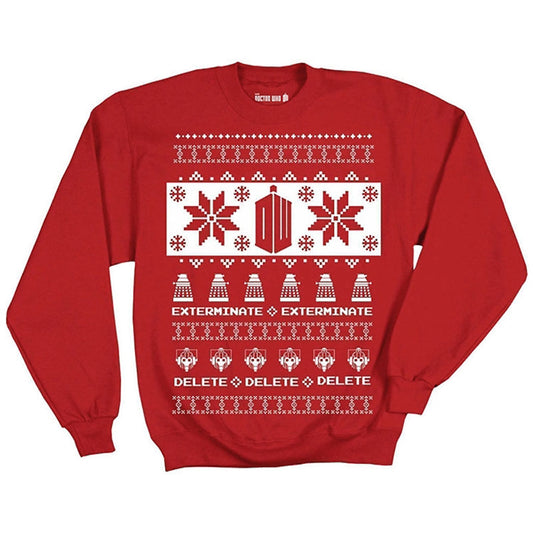 Doctor Who Villains Ugly Christmas Sweater