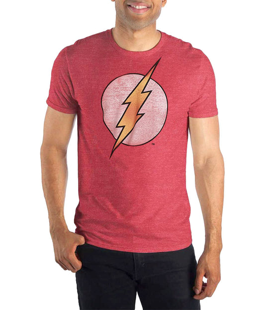 DC Comics Flash Distressed Logo Vintage T-Shirt