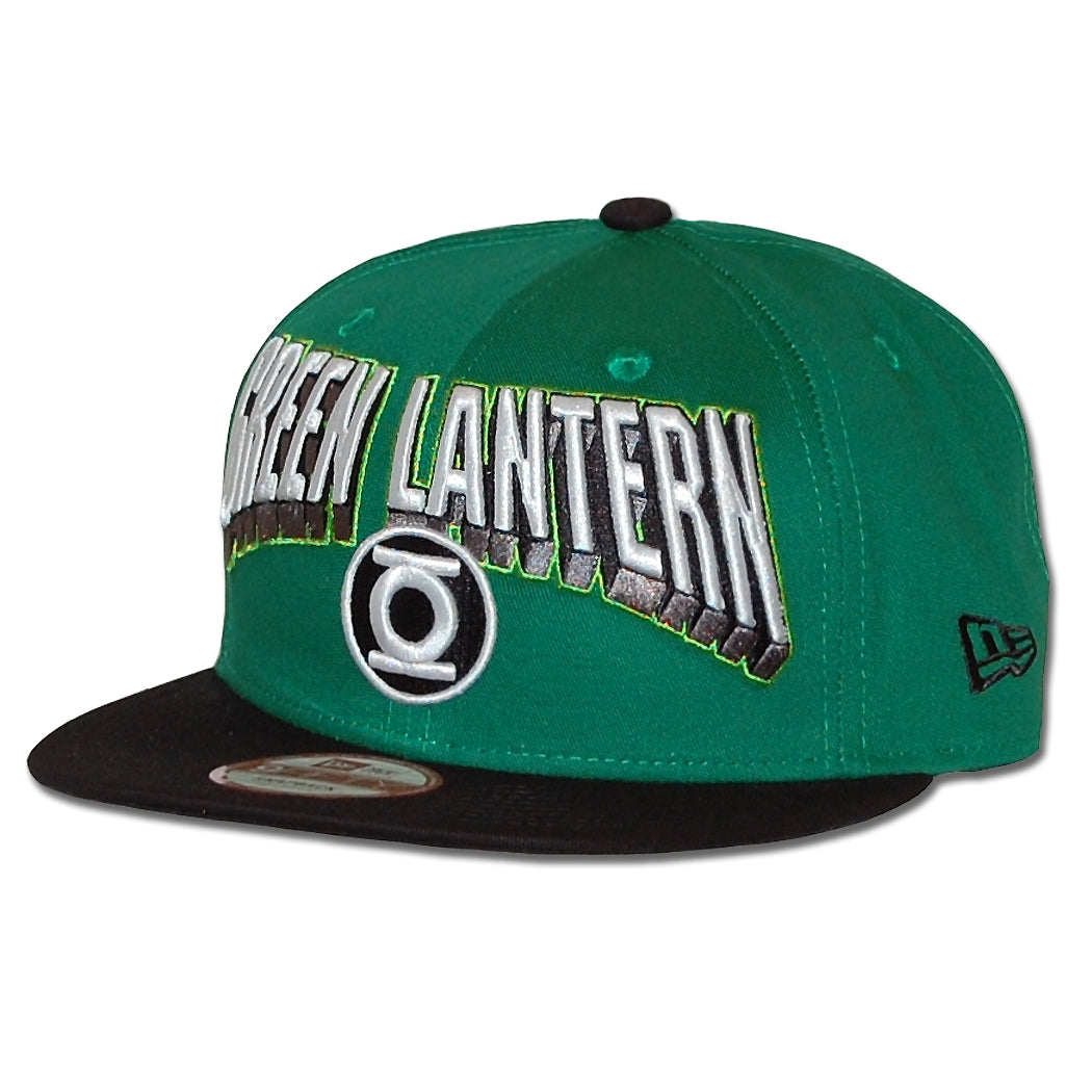 New Era Hero Block Green Lantern Logo 9Fifty Snapback Hat