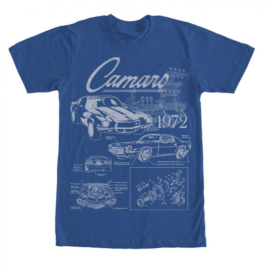 Chevy Camaro 1972 Schematics T-Shirt