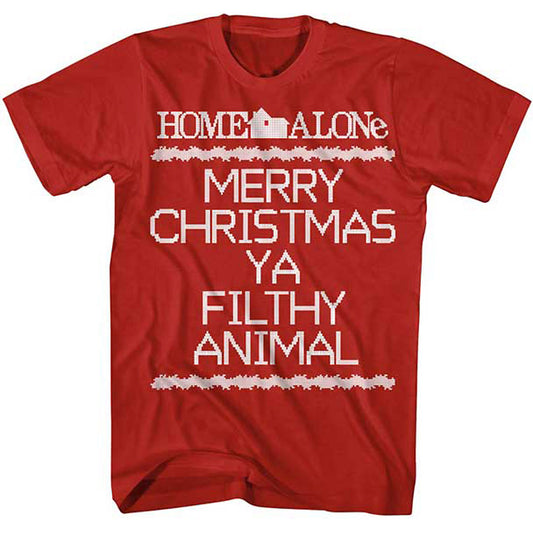 Home Alone Merry Christmas Ya Filthy Animal Crosstitch T-Shirt