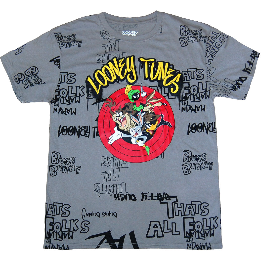 Looney Tunes Graffiti All Over Print T-Shirt