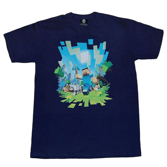 Minecraft Adventure Steve Youth T-Shirt