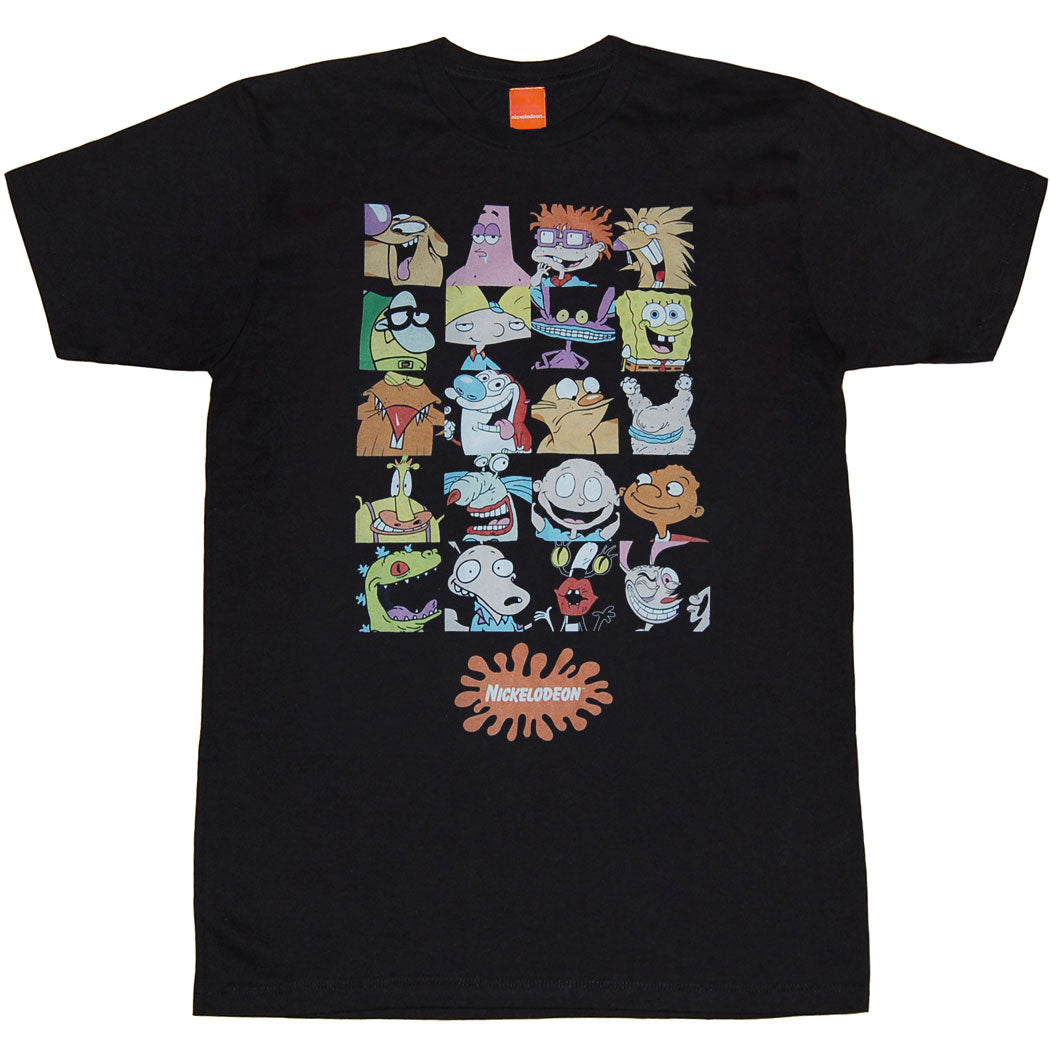 Nickelodeon Nick Rewind 90's Group Squares T-Shirt