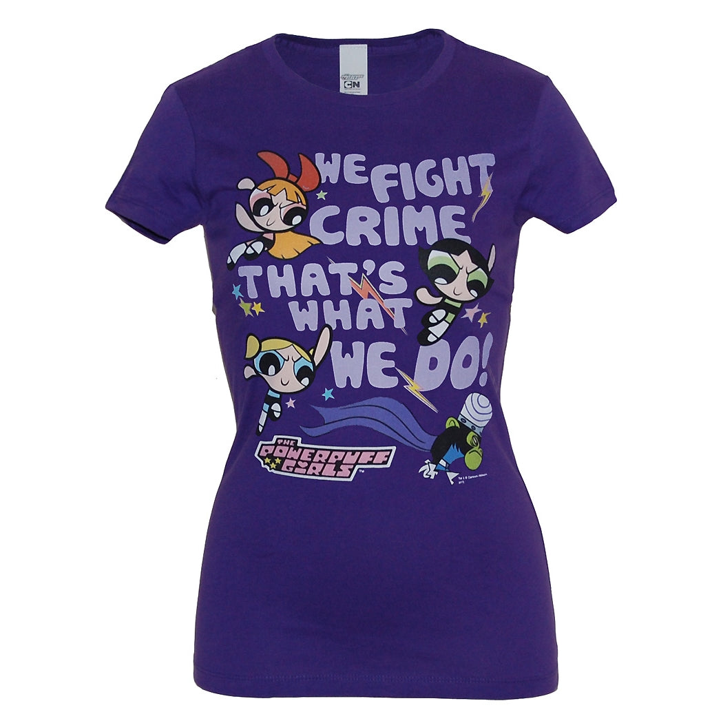 Powerpuff Girls Fight Crime  Junior T-Shirt