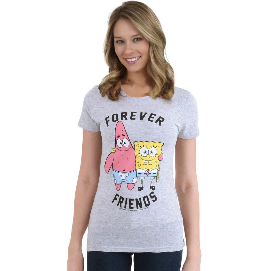 Spongebob Forever Friends Junior Womens T-Shirt