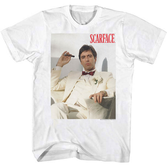 Scarface White Tuxedo Chillin T-Shirt