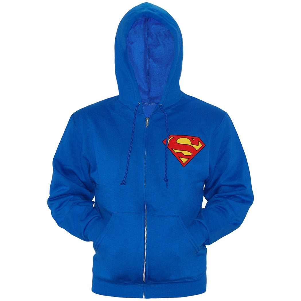 Superman Symbol Zip-Up Hoodie