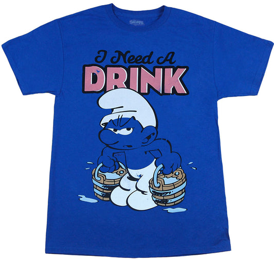 Smurfs I Need A Drink T-Shirt