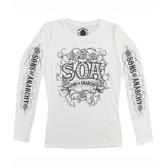 Sons Of Anarchy Tribal Roses Long Sleeve Shirt