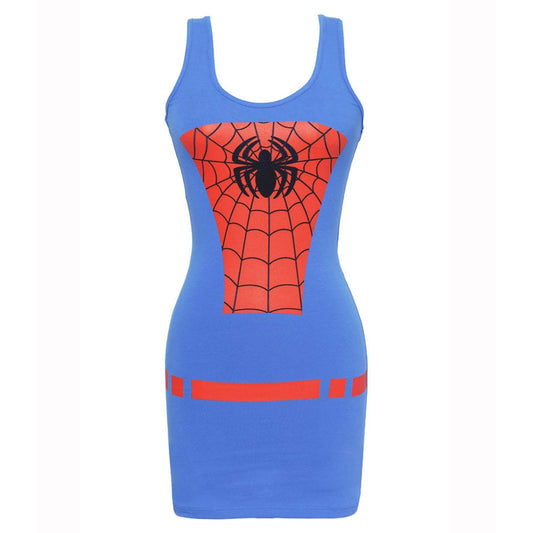 Spider-man Costume Tunic Tank Dress