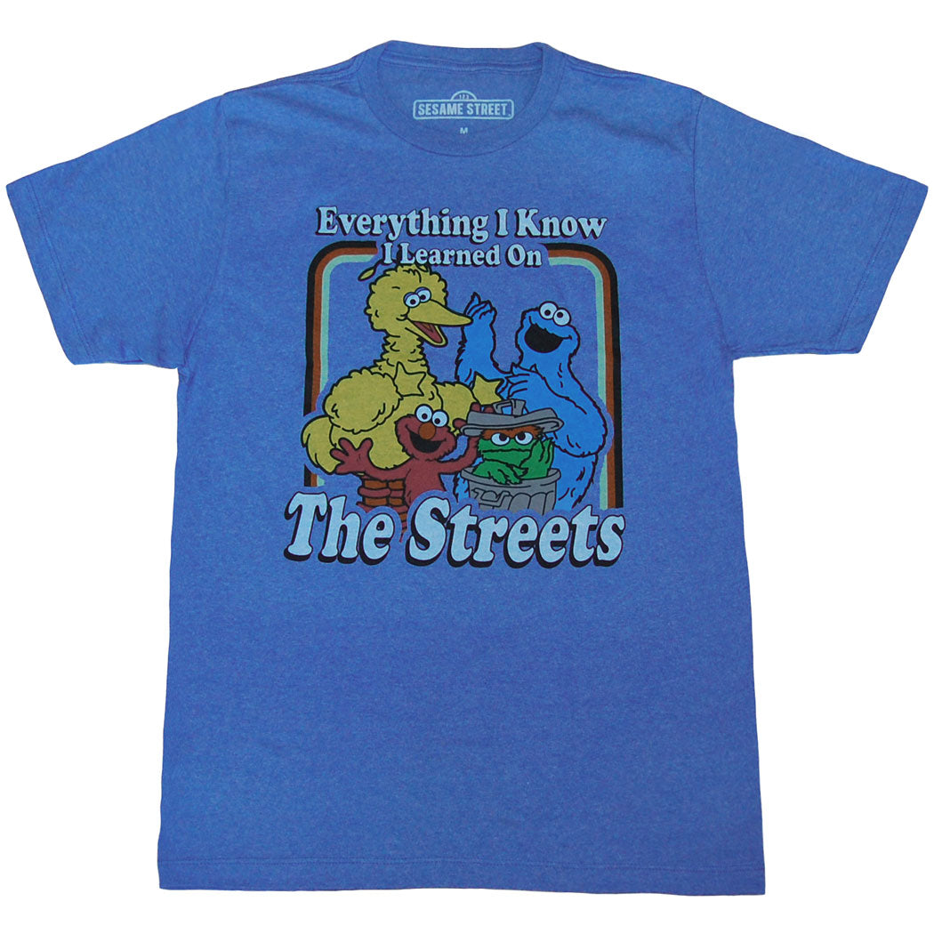 Sesame Street Everything I Know Adult T-Shirt