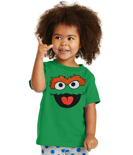 Sesame Street Oscar The Grouch Face Infant T-Shirt