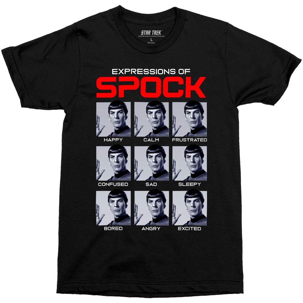 Star Trek Expressions of Spock T-Shirt