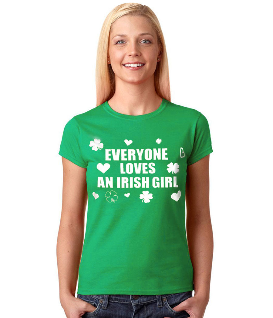 St. Patrick's Day Everyone Loves An Irish Girl Junior T-Shirt