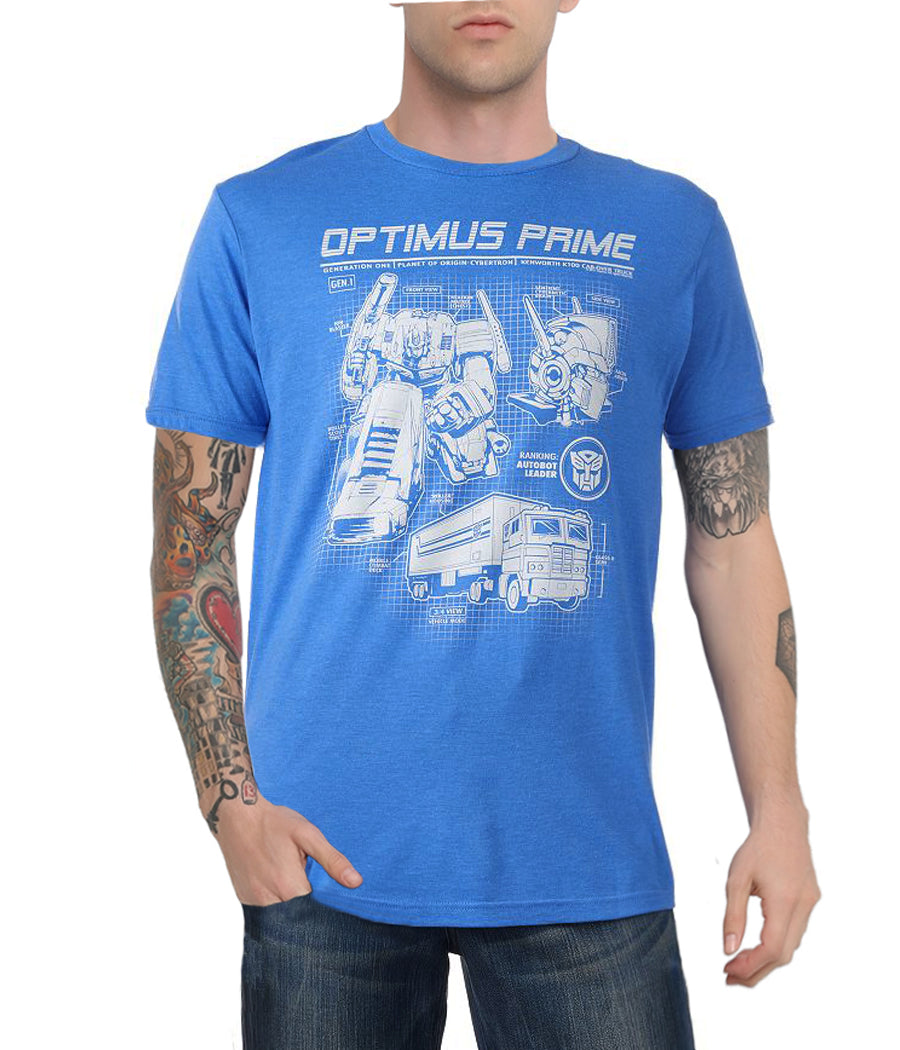 Transformers Optimus Prime Tech Specs T-Shirt