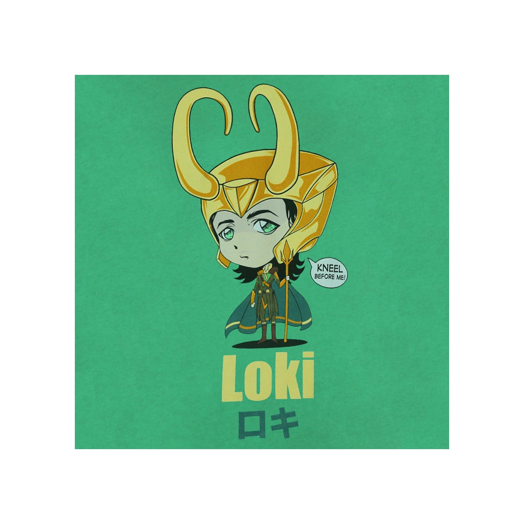 Marvel Loki Kawaii Kneel Ladies T-Shirt