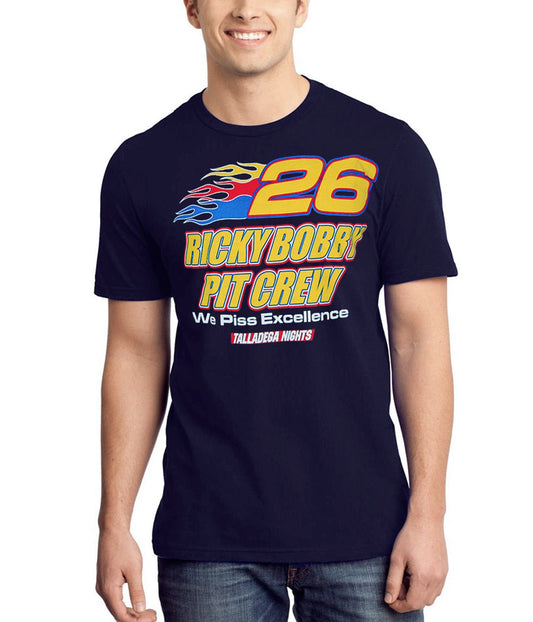 Talladega Nights Ricky Bobby Pit Crew Navy T-Shirt