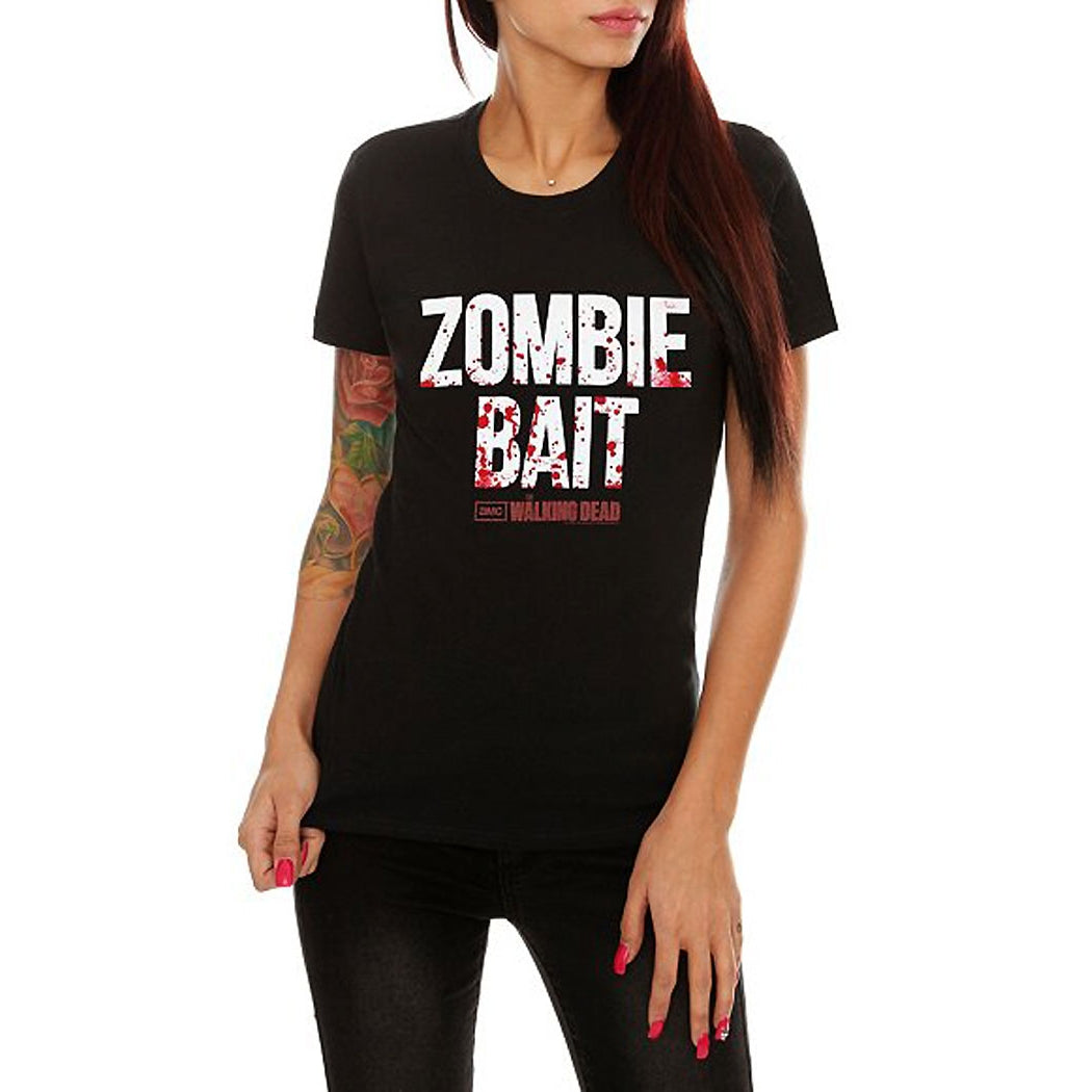 Walking Dead Zombie Bait Ladies Junior T-Shirt