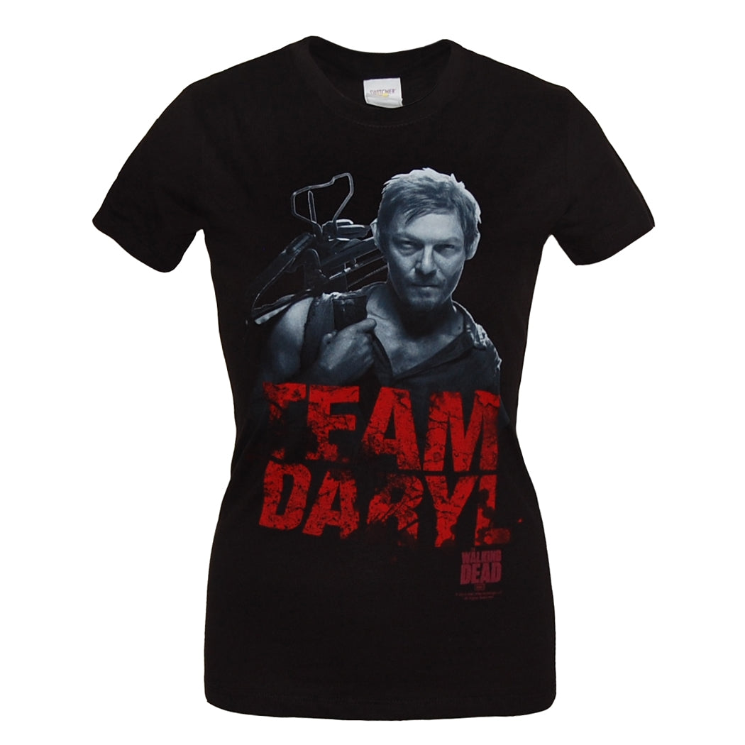 Walking Dead Team Daryl Junior Ladies T-Shirt