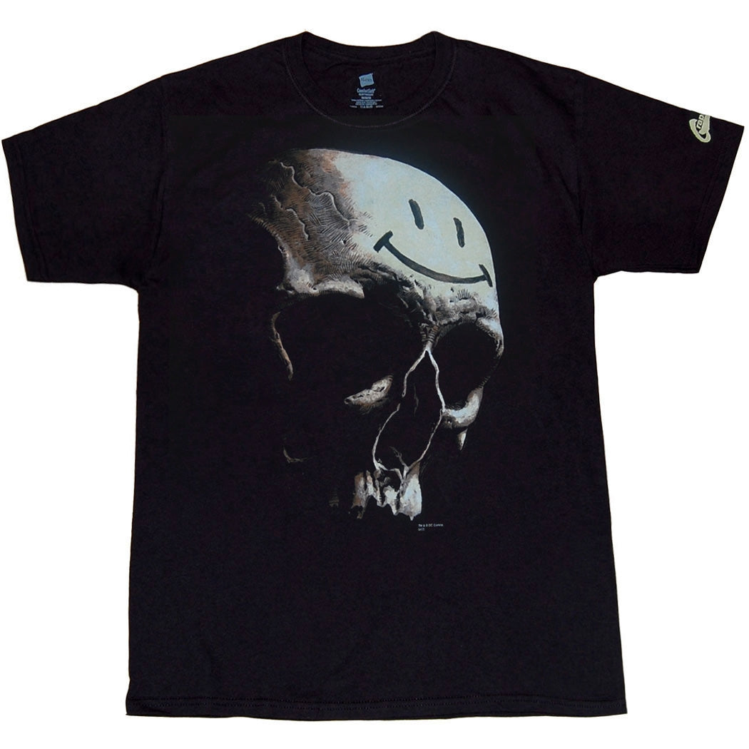 Before Watchmen Comedian Smiley Face Skull T-Shirt